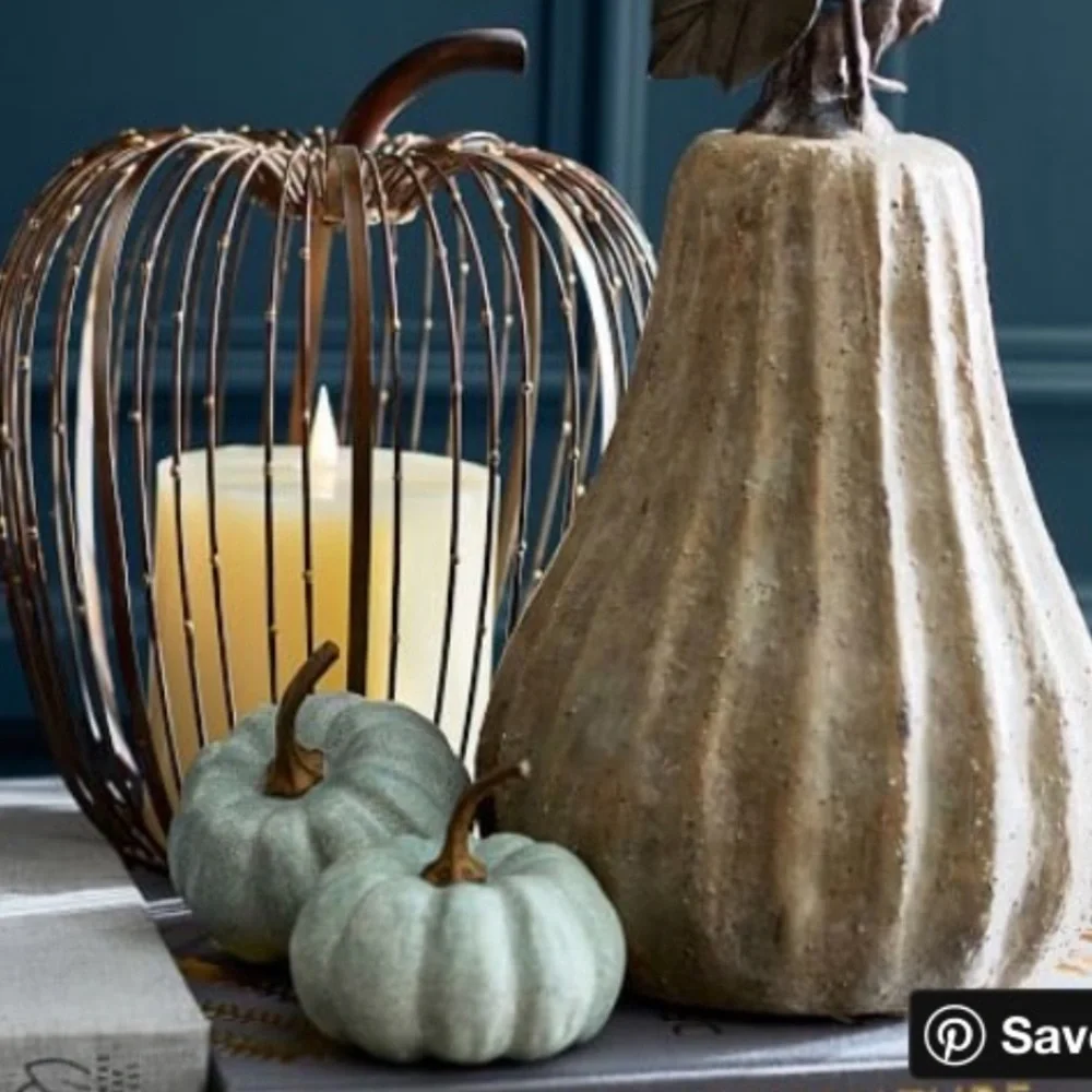 Pottery Barn Metal Pumpkin